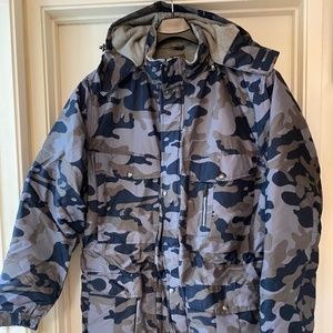 Boulder Creek Parka Blue Camo Design Big & Tall 4XL Tall